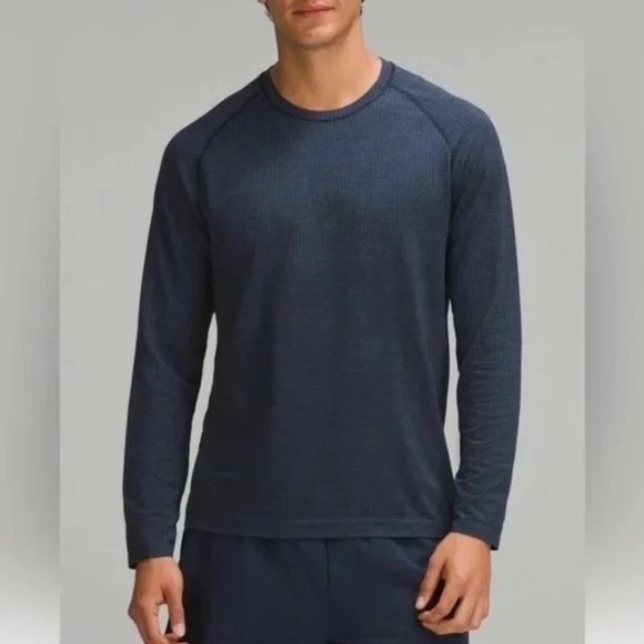 NWT LULULEMON METAL VENT TECH LONG SLEEVE - mineral blue true navy - Picture 1 of 10
